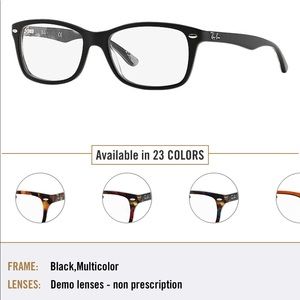 Black Ray Ban eyeglass frames